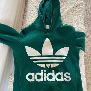 Adidas green sweater XS